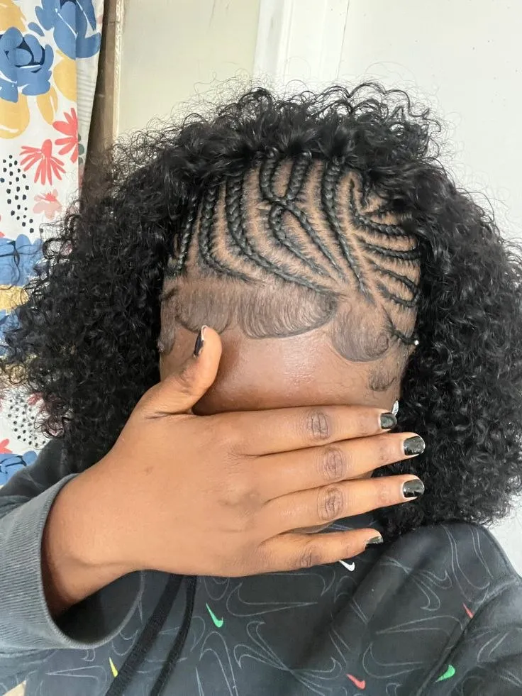 Sleek designer braids with signature parting lines