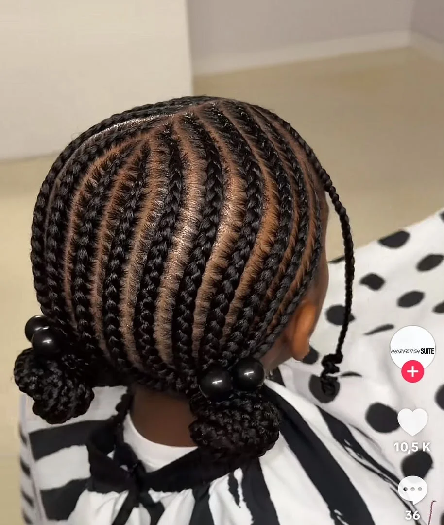 Kids Natural Hair Cornrows - SS BRAIDS GH (ssbraidsgh) Accra
