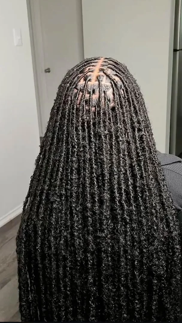 Clean natural protective faux locs installation - SS BRAIDS GH (ssbraidsgh) Accra