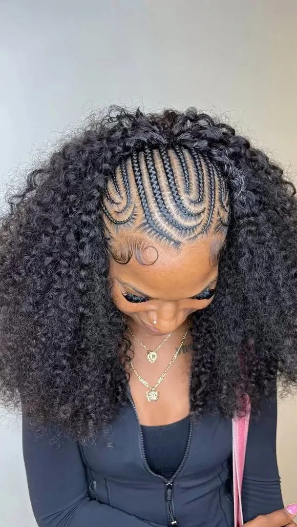 Sleek designer braids with signature parting lines — photo 2 at SS BRAIDS GH Accra